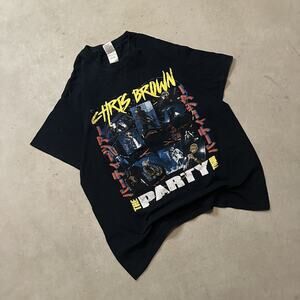 Chris Brown The Party Tour Rap Tee Shirt Size M